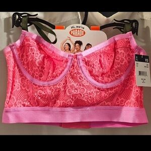 Parade Pink Lace Bralette